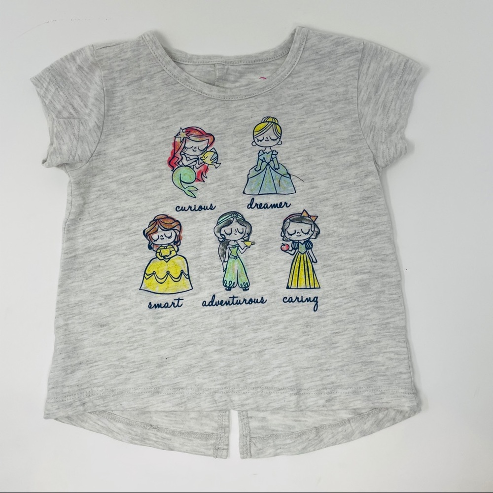 DISNEY PRINCESS gray girls 2T top